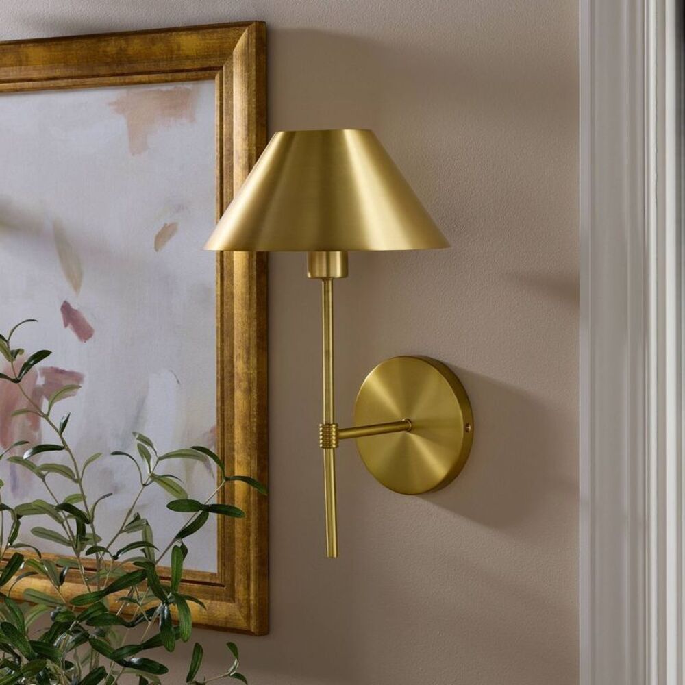 Open Box - Metal Wall Sconce Brass - Threshold designed with Brass - Picture 3 of 4